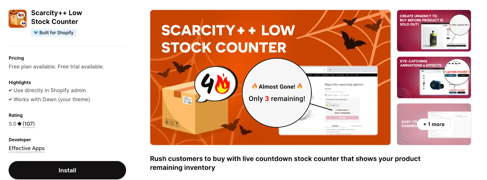 Scarcity++ Low Stock Counter